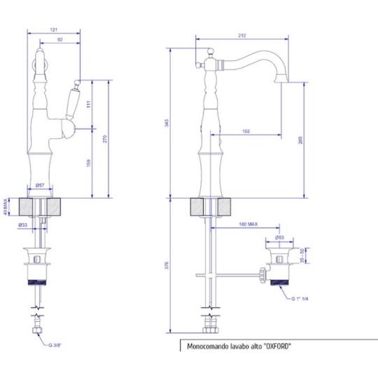 vyvyseny vysoky oxford umyvadlo kuchyna drez vyvyseny vysoky chrom kohutik vintage mosadz bronz zlaty mosadz retro keramicka pakova stredomorsky obciansky klasicky kupelna kupelnovy kohutik elegantny country.jpg